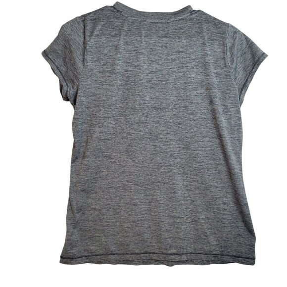 Womens Heather Gray V-Neck Activewear Tee By Xersion - Picture 5 of 5